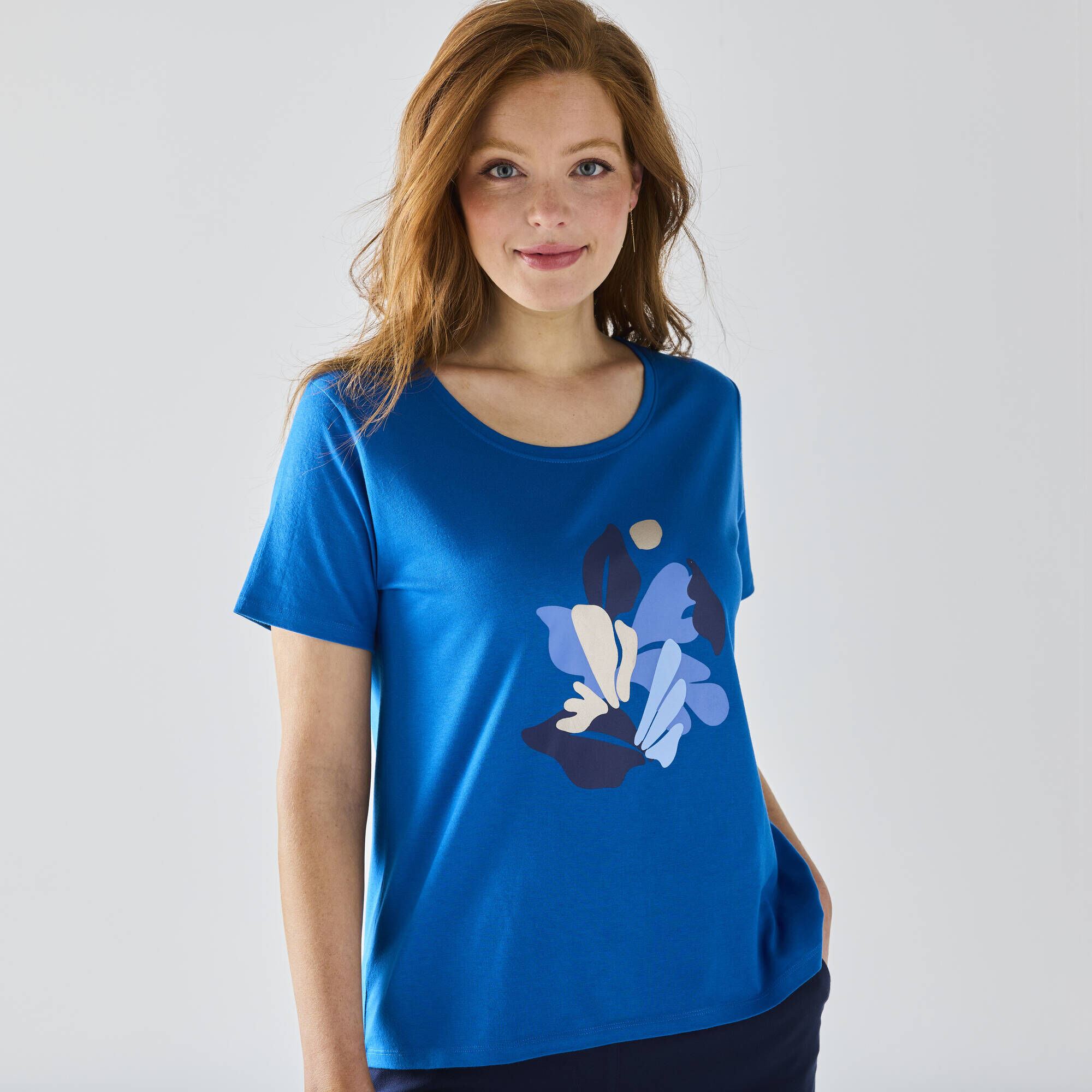 Tee shirt femme Pas Cher Tops cintre ample ou long Blancheporte